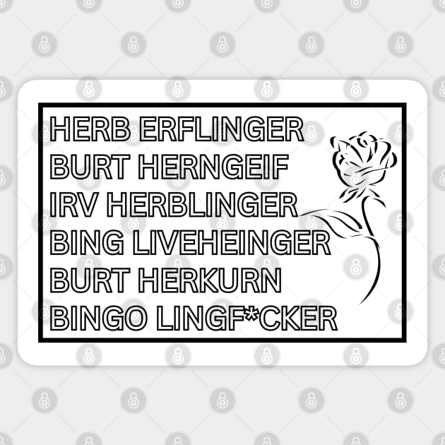 Herb Ertlinger Winery Moira (White/Black) Sticker by SocietyTwentyThree